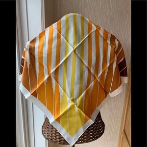 Lovely Vintage Abstract Design Scarf Made in Japan